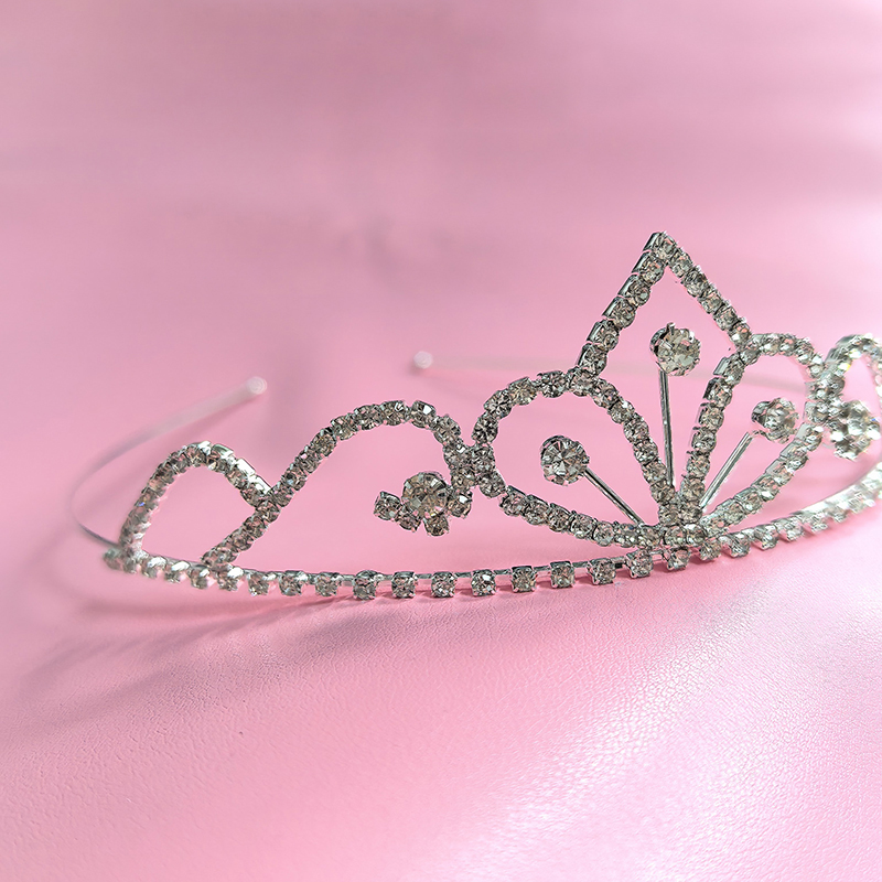 Tech Accessories Women - Серебряная корона со стразами, роскошная хрустальная