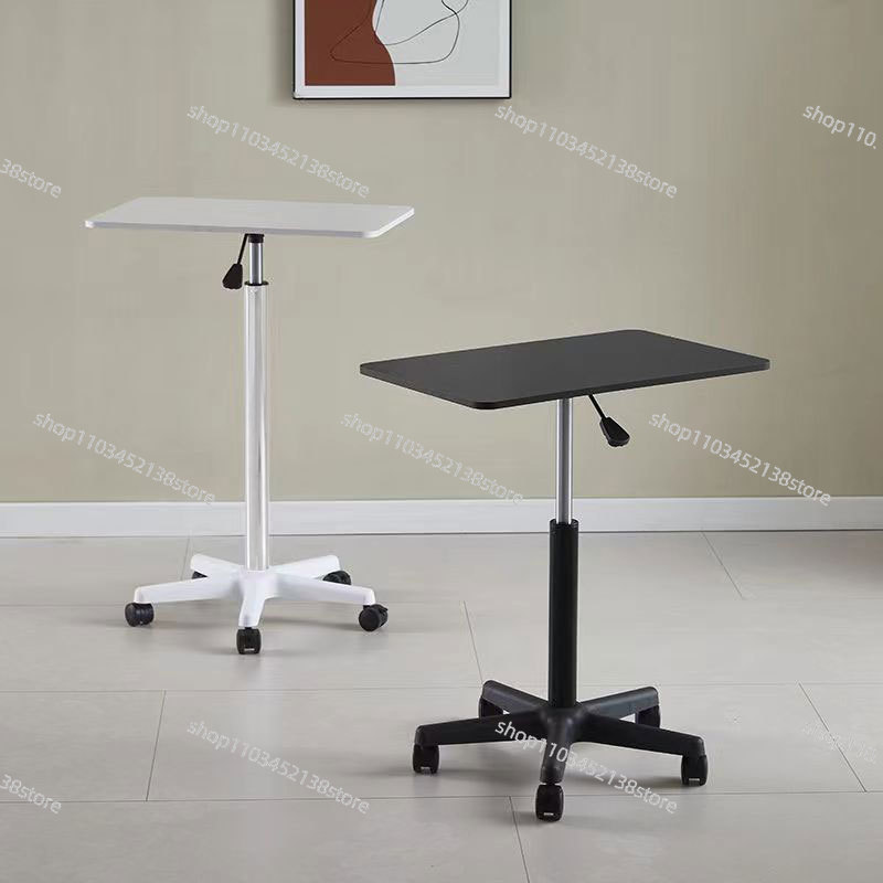 Laptop Stand Bamboo - Передвижной столик-тумба на колесиках, подъемный, для