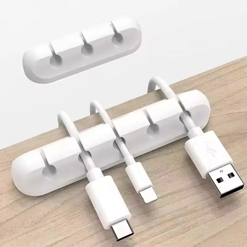 Desk Cable Clip - Силиконовый органайзер-фиксатор для USB-кабелей, круглые зажимы