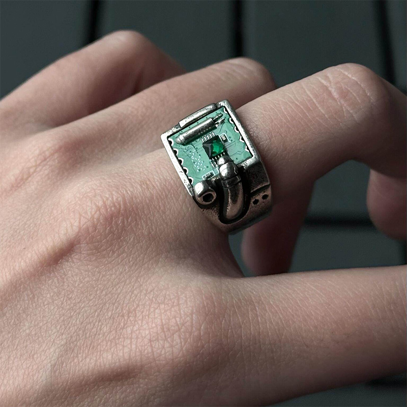 Кольцо с узором в стиле печатн – обзор и цена Tech Inspired Accessories