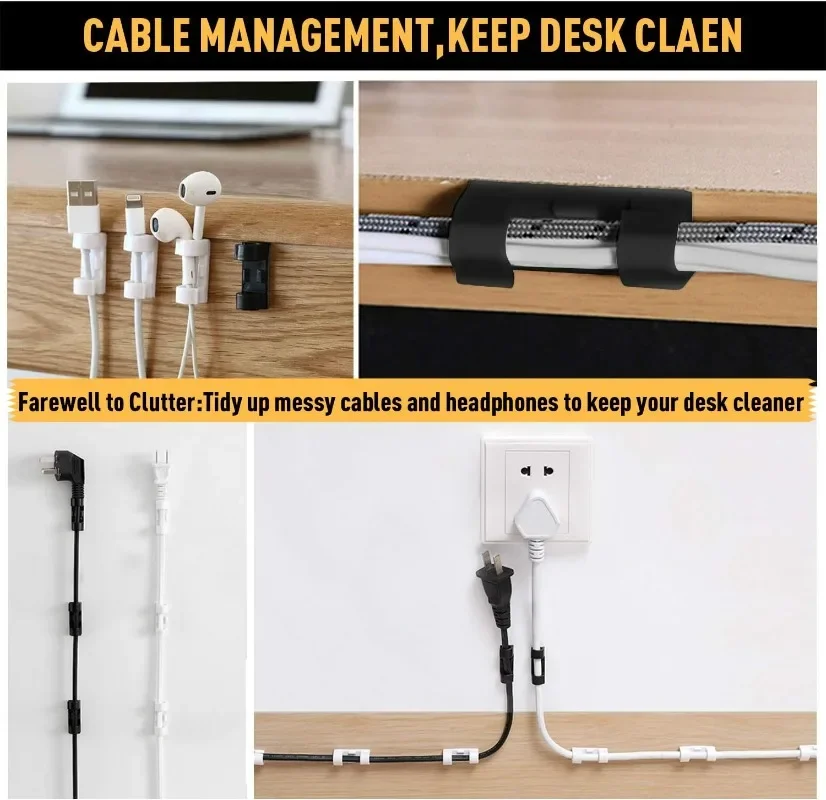 Держатель для проводов, настен – обзор и цена Desk Cable Clip
