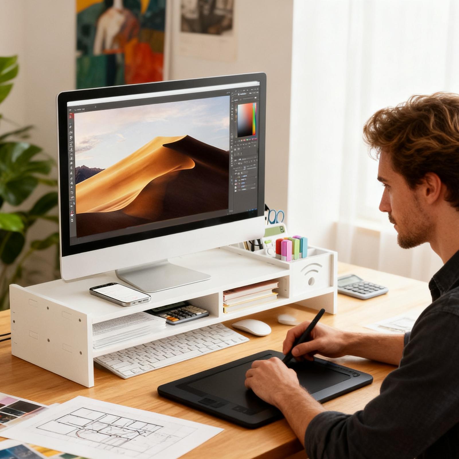 Подставка для монитора на стол – обзор и цена Laptop Stand Bamboo